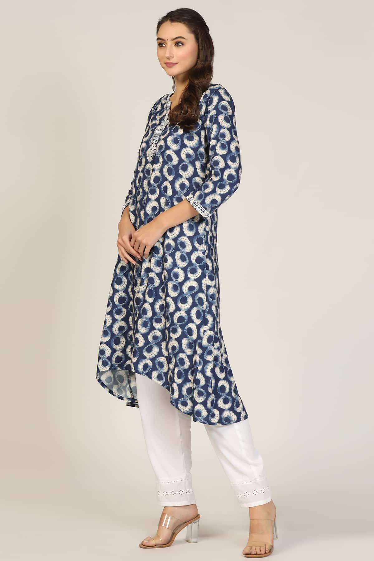 Indigo Blue Kurta For Ladies