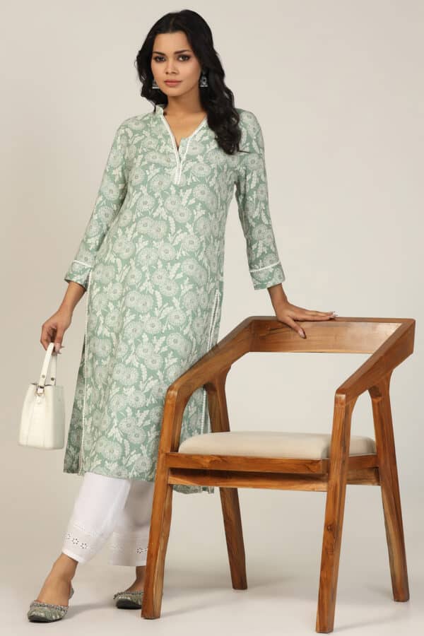Green Kurtis For Women