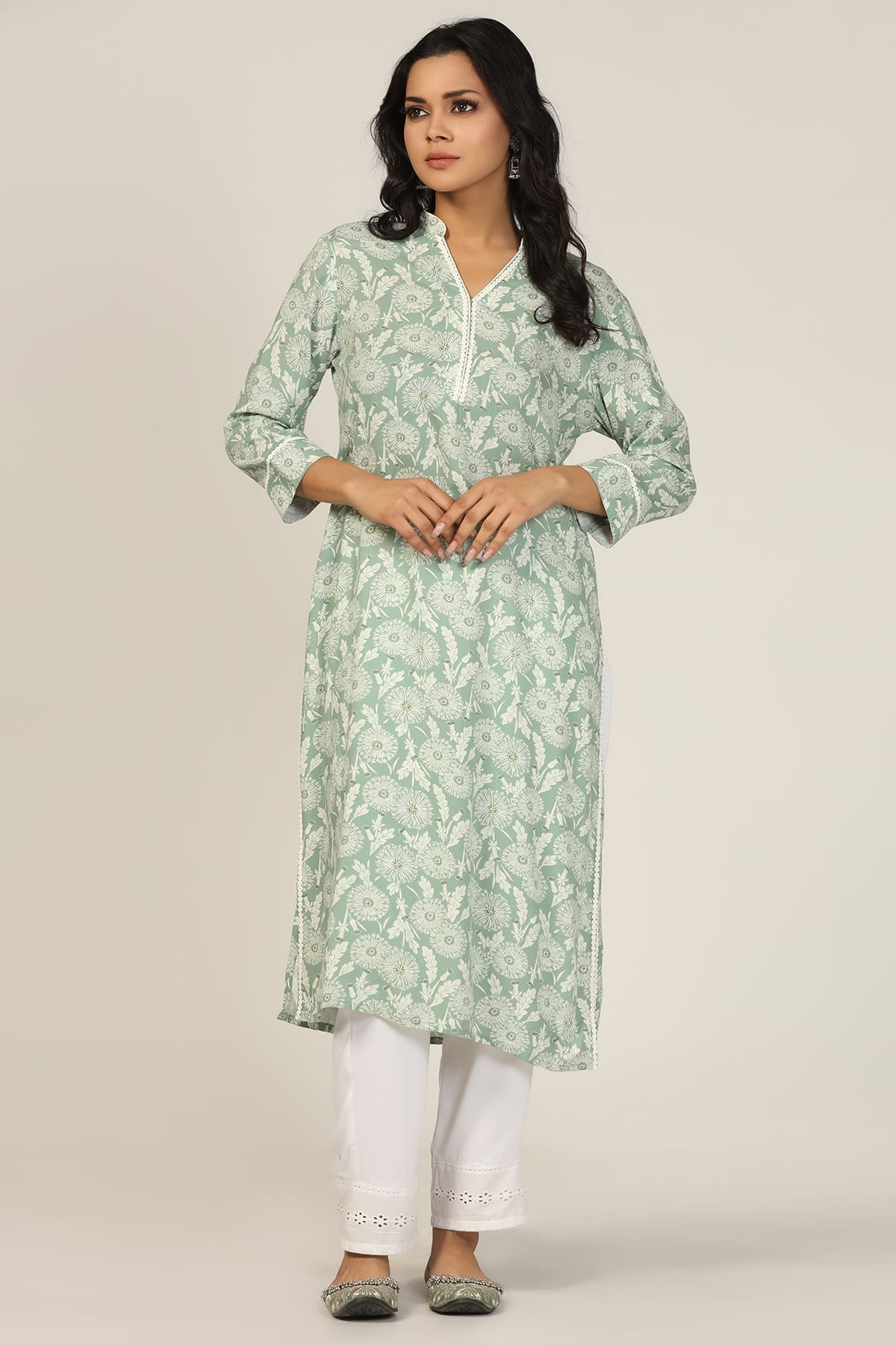 Green Kurtis For Women