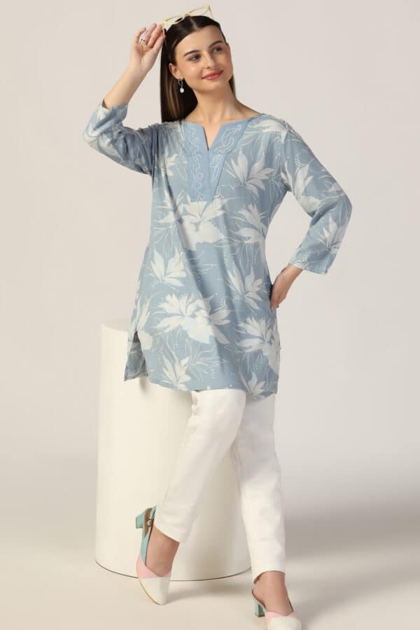 Blue Colour Tops For Ladies