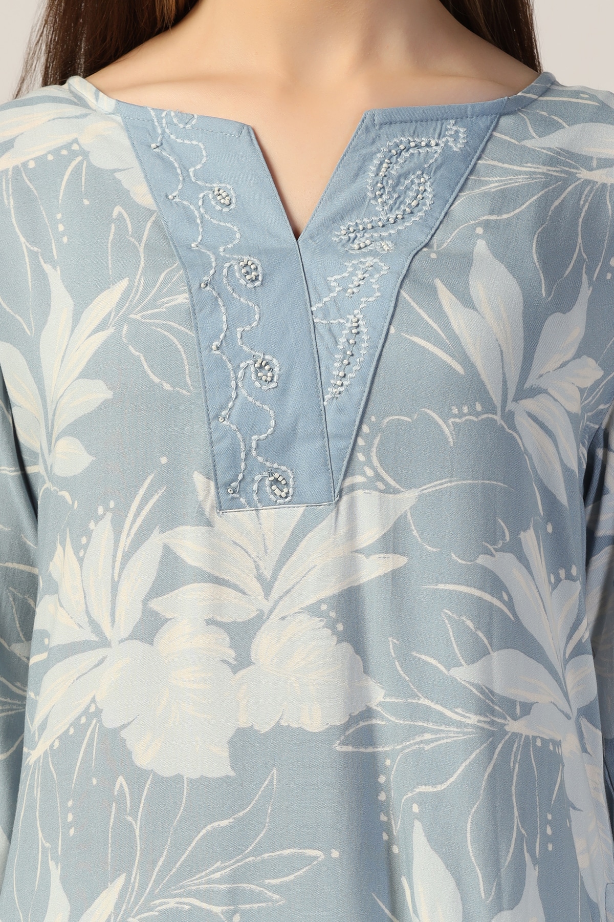 Blue Colour Tops For Ladies