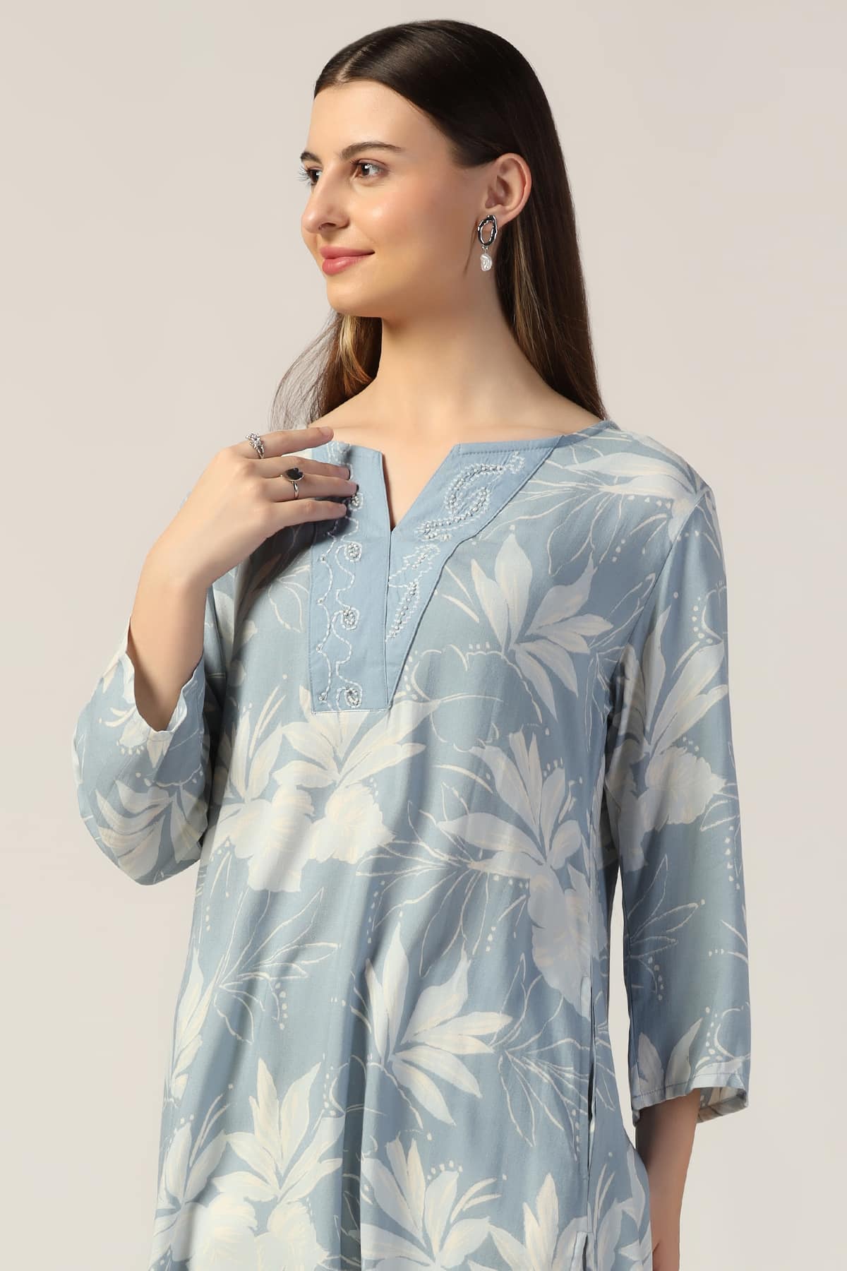 Blue Colour Tops For Ladies