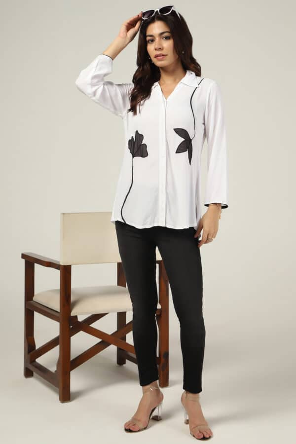 Embroidered White Tunic Women