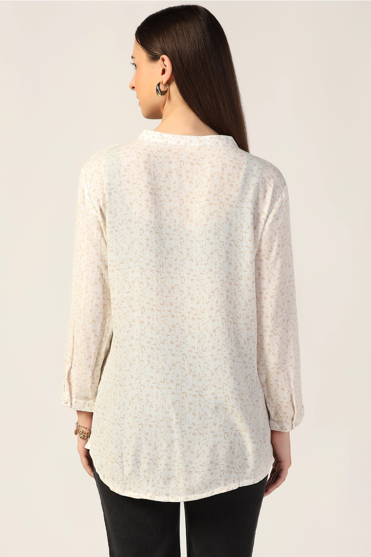 Printed White Top For Women