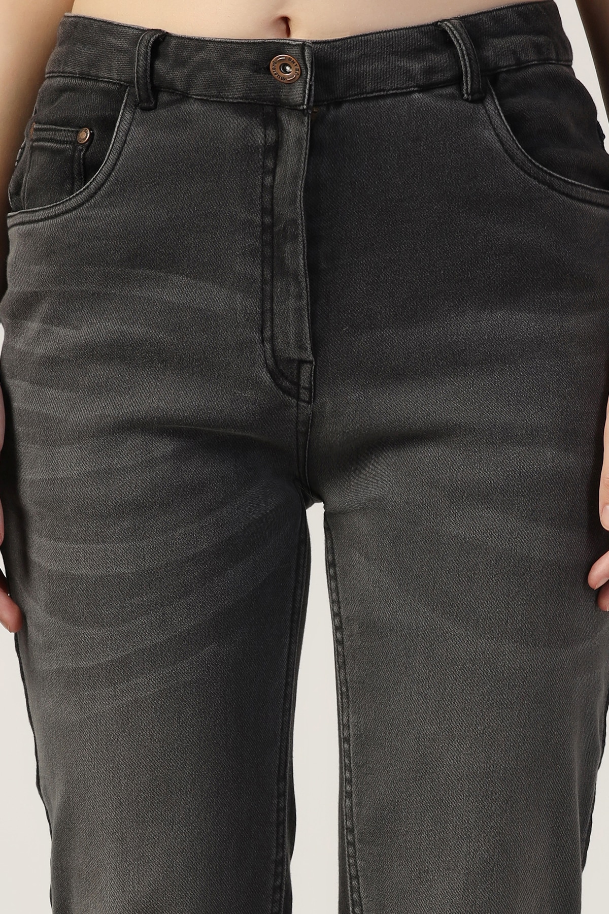 Solid Black Jeans For Women