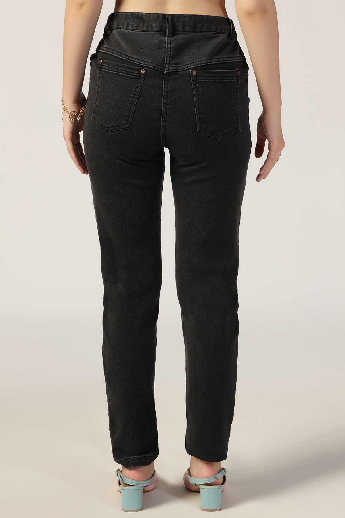 Solid Black Jeans For Women