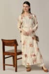 Off White Print Kurta For Women