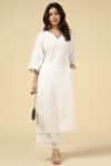 White Embroidered Kurti For Women