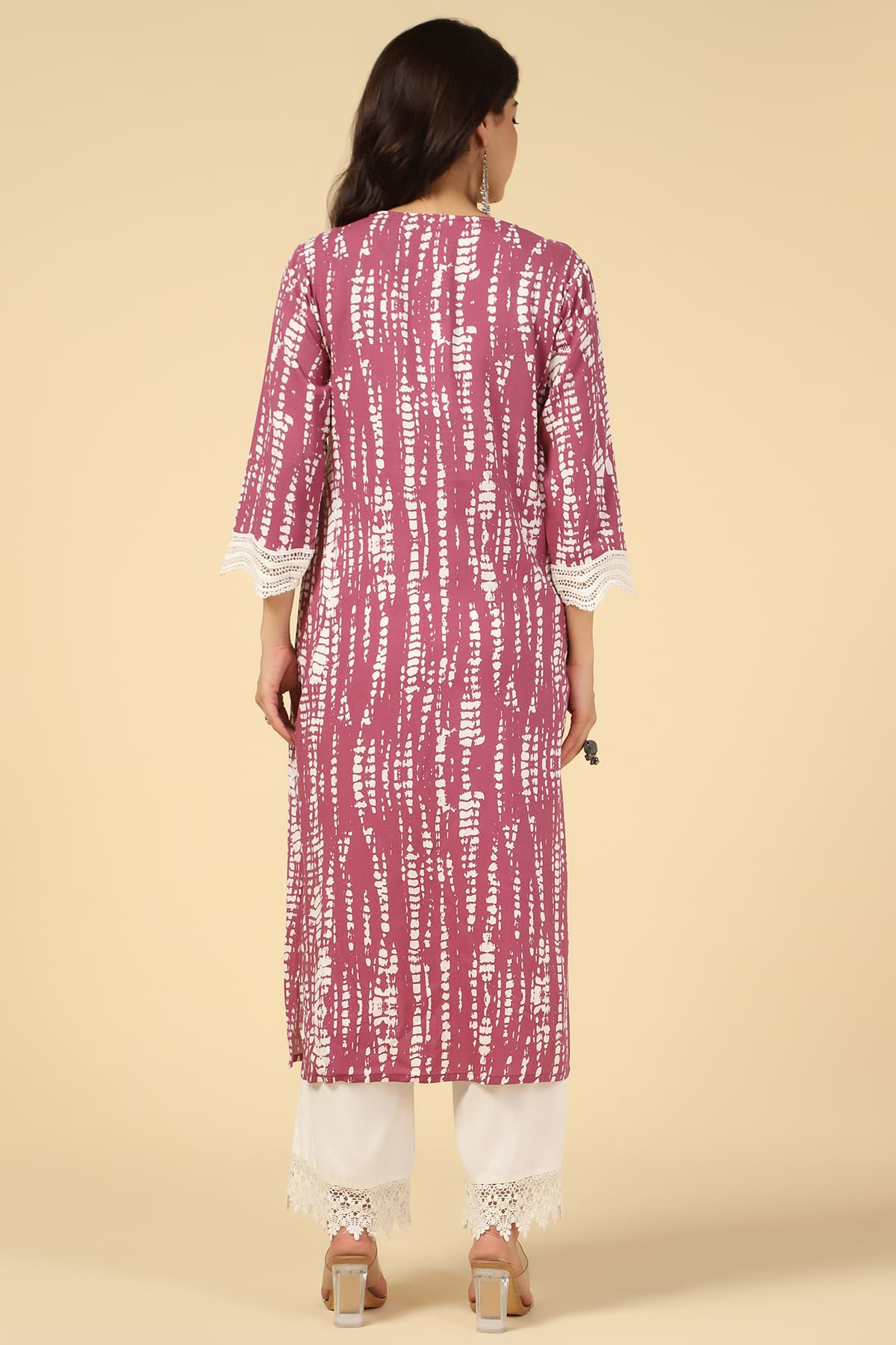 Onion Colour Printed Women Kurti