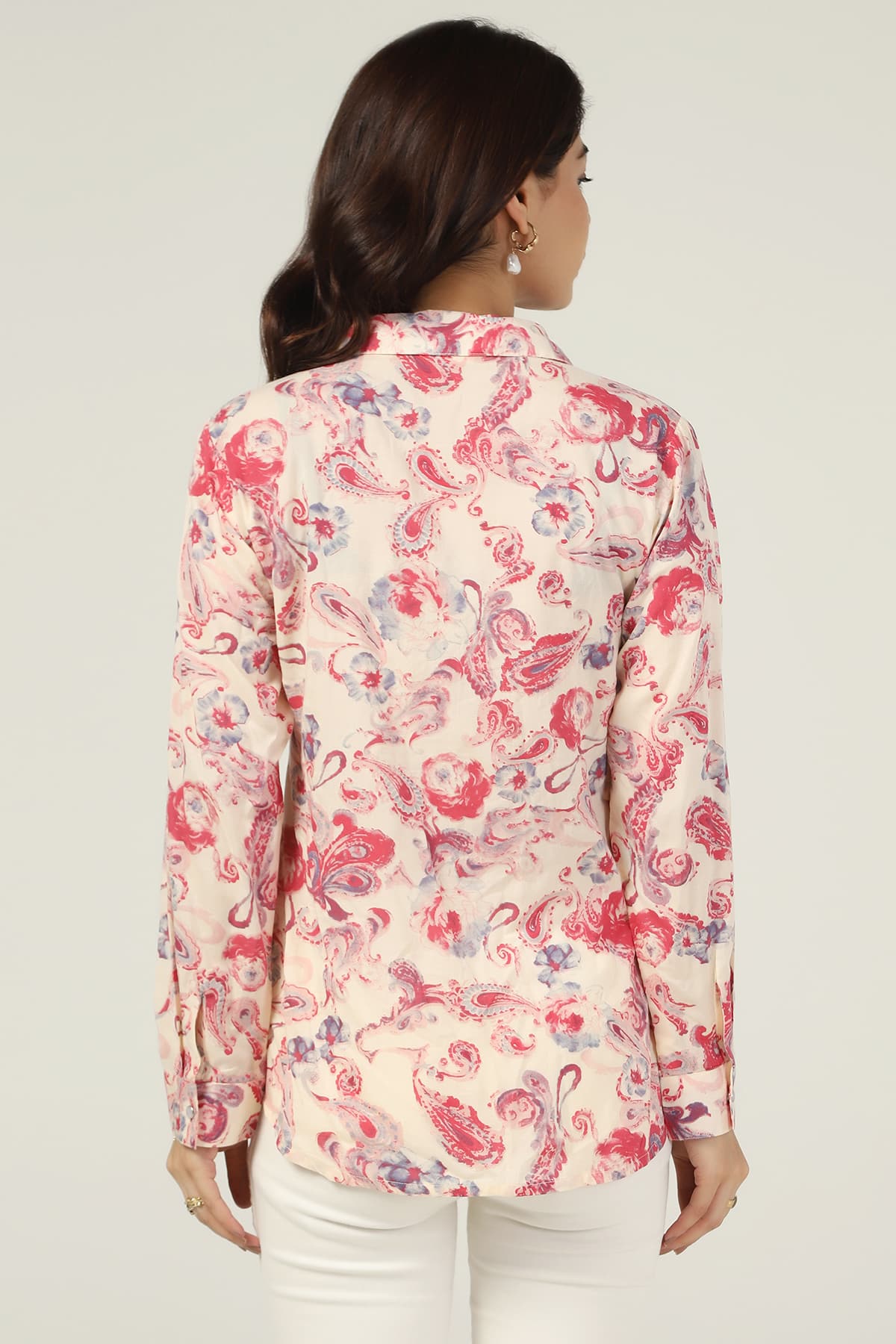 Printed Pink Shirt For Women