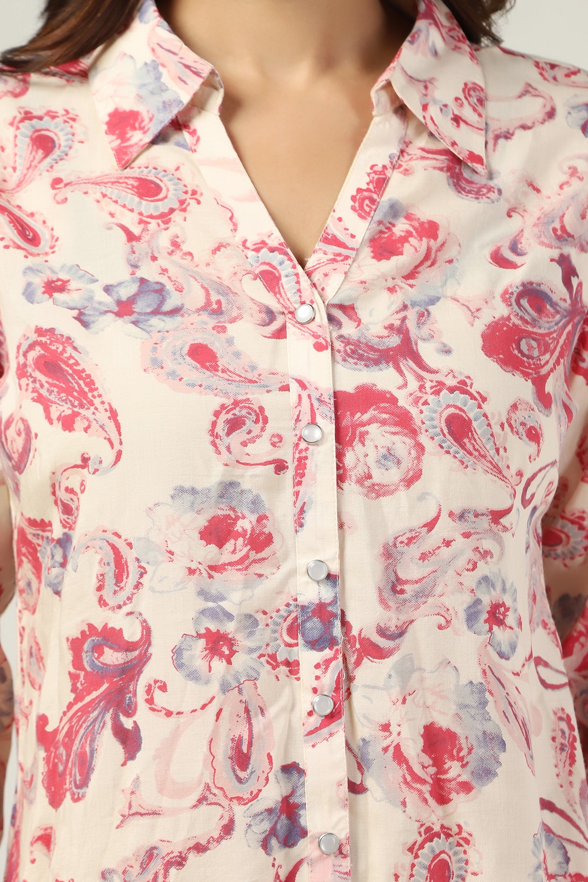 Printed Pink Shirt For Women