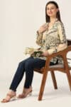 Printed Cream Shirts For Women