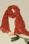 Rust dupatta for women