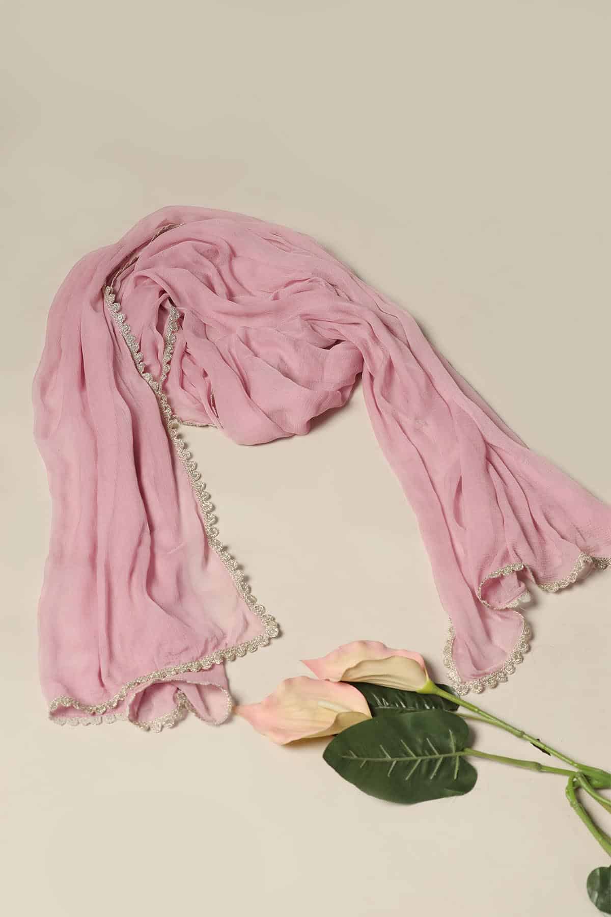 Onion Colour Dupatta For Women