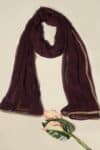 Wine Dupatta For Women