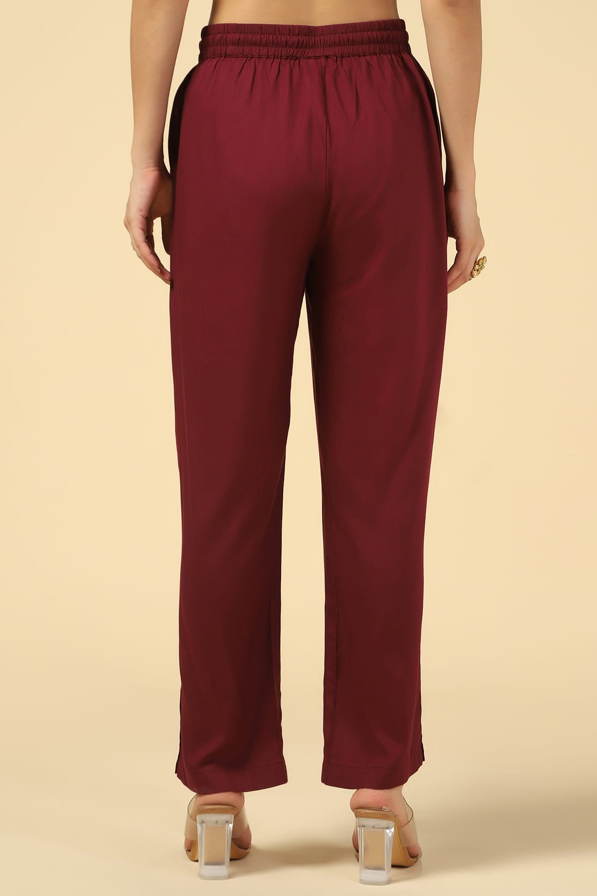 Maroon Palazzo For Women