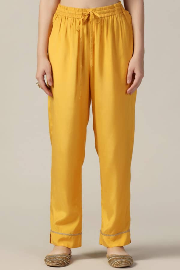 Mustard Yellow Palazzo For Women