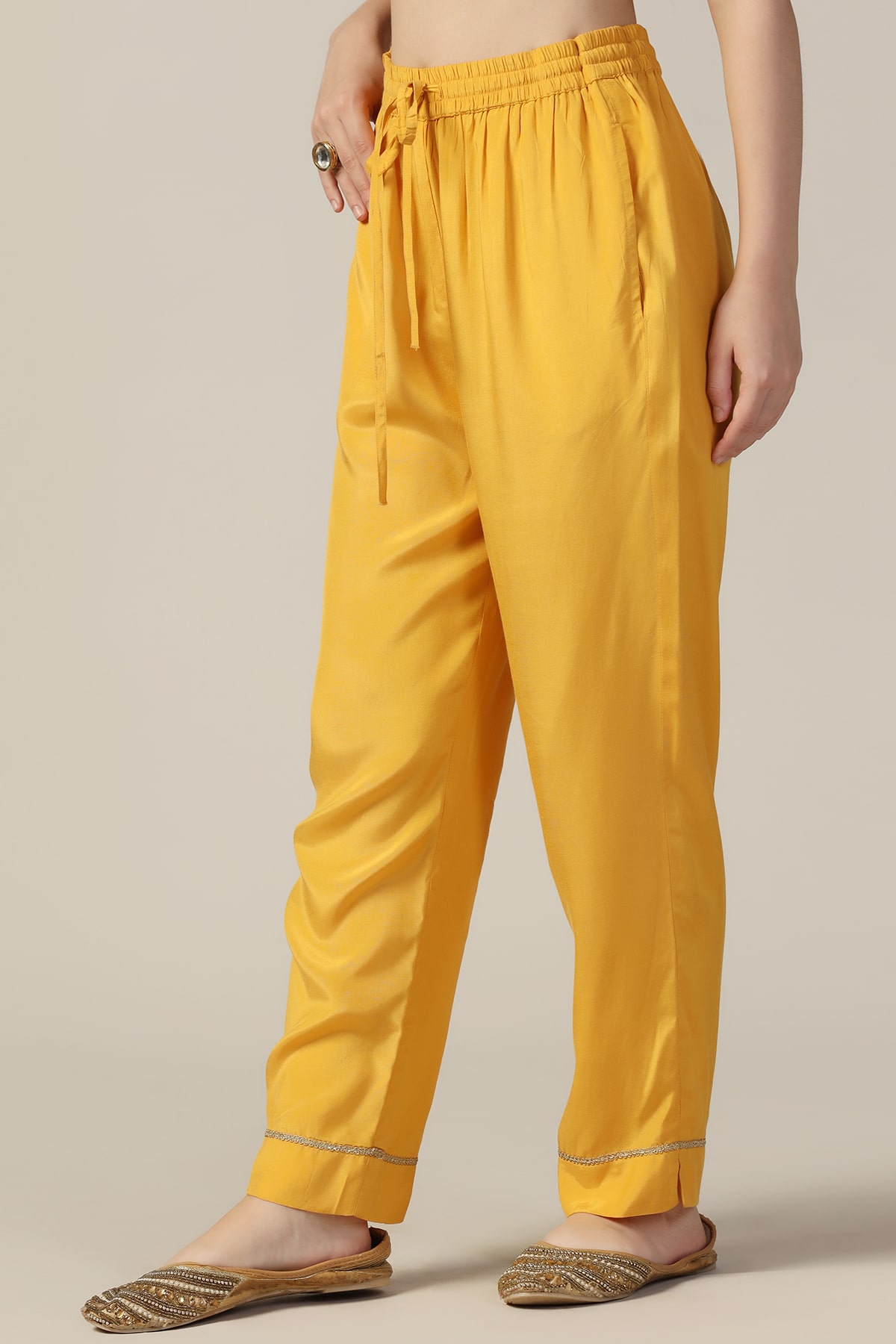 Mustard Yellow Palazzo For Women