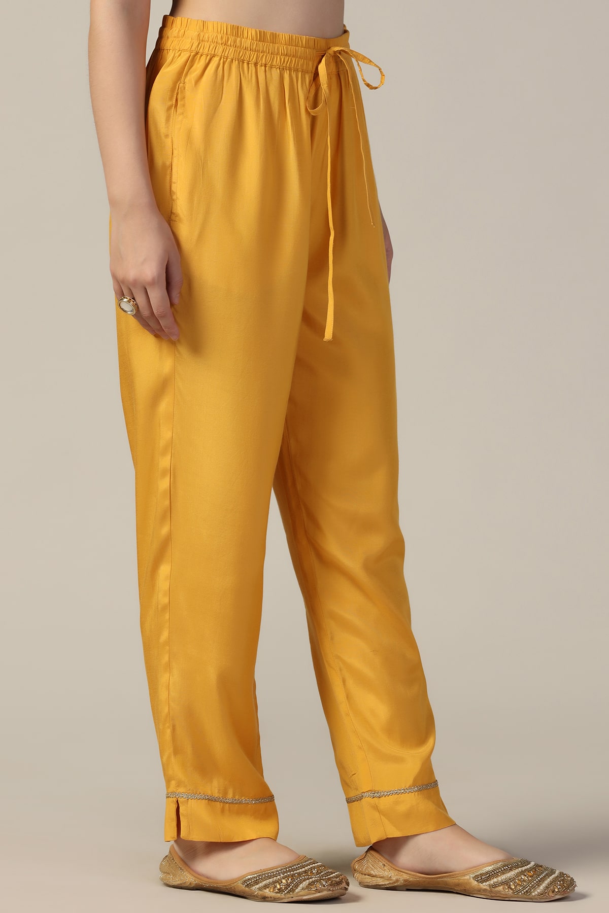 Mustard Yellow Palazzo For Women