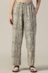 Printed Grey Palazzo For Women