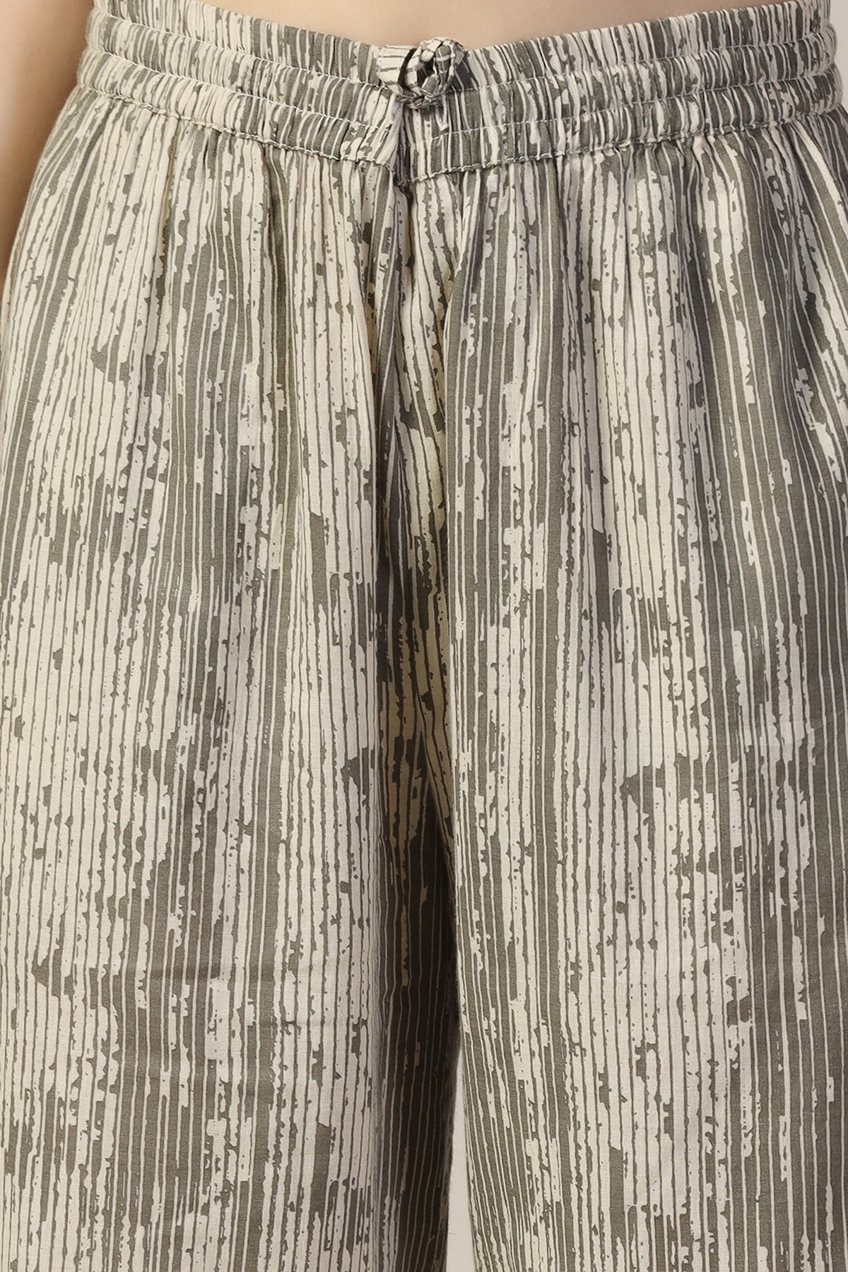 Printed Grey Palazzo For Women