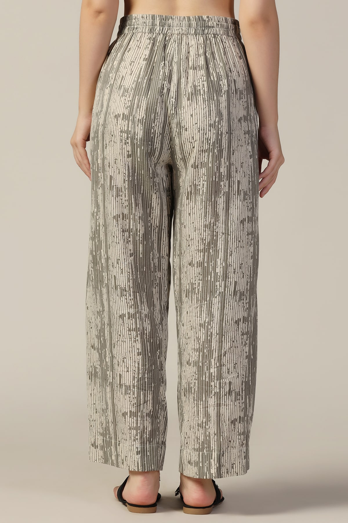 Printed Grey Palazzo For Women