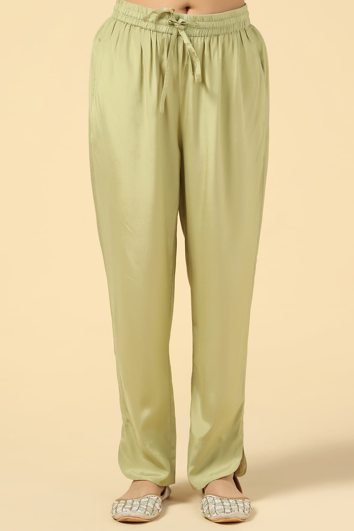 Green Palazzo Pants For Women