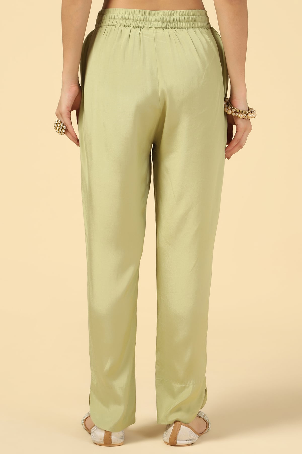 Green Palazzo Pants For Women