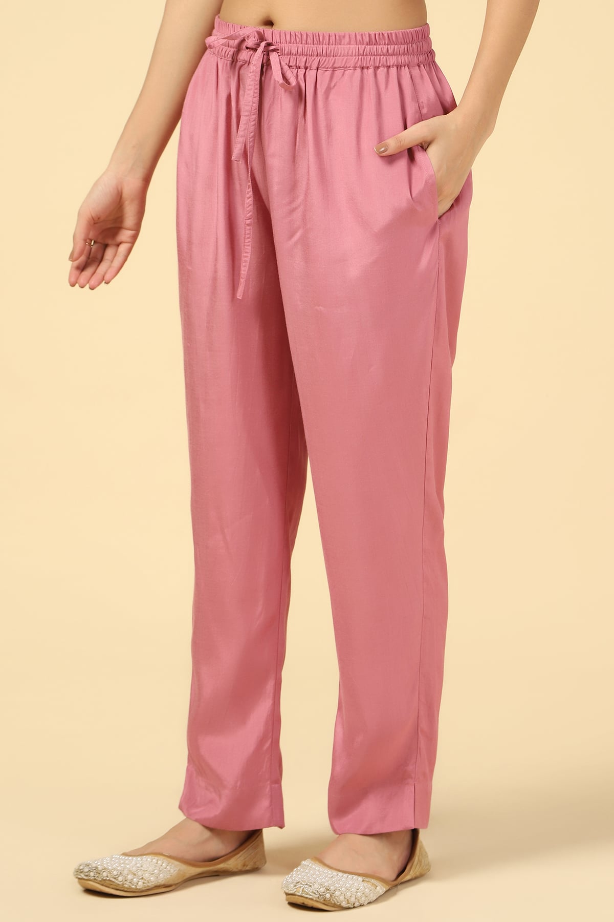 Pink Plazo For Women
