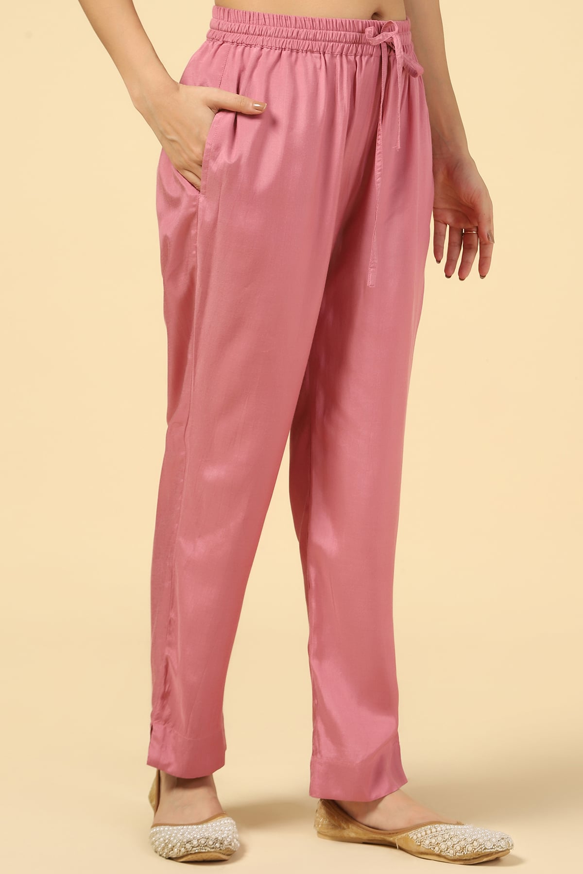 Pink Plazo For Women