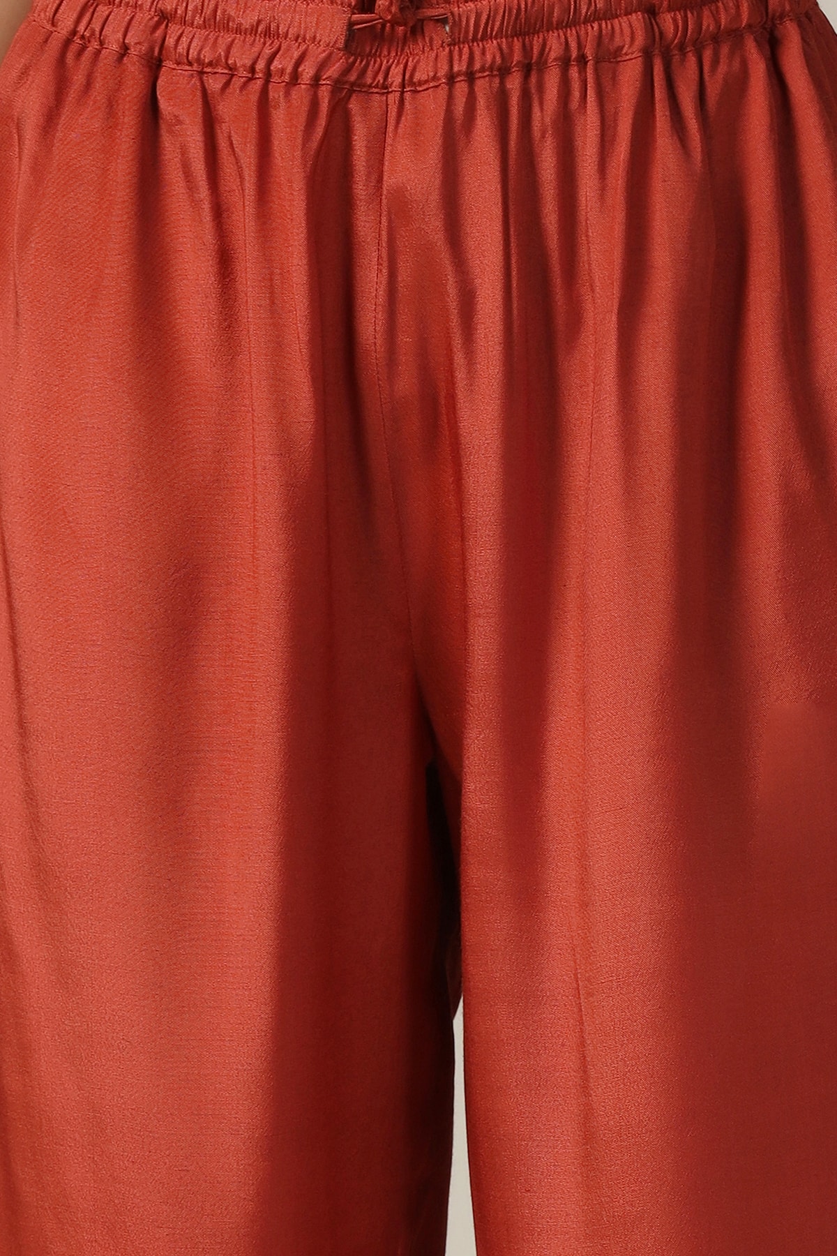 Rust Palazzo For Women