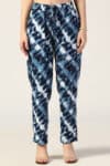 Co Ord Blue Printed Pants Women
