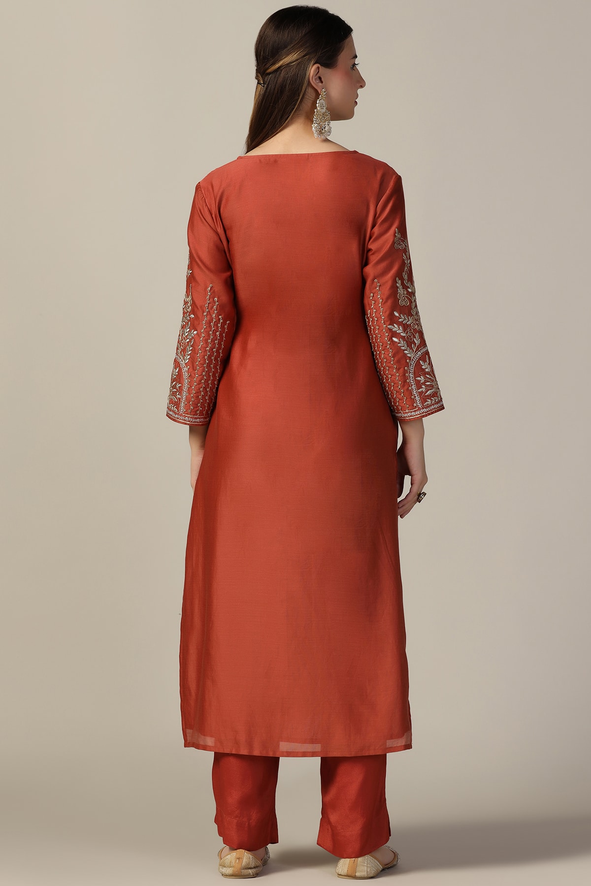 Rust Colour Kurti For Women