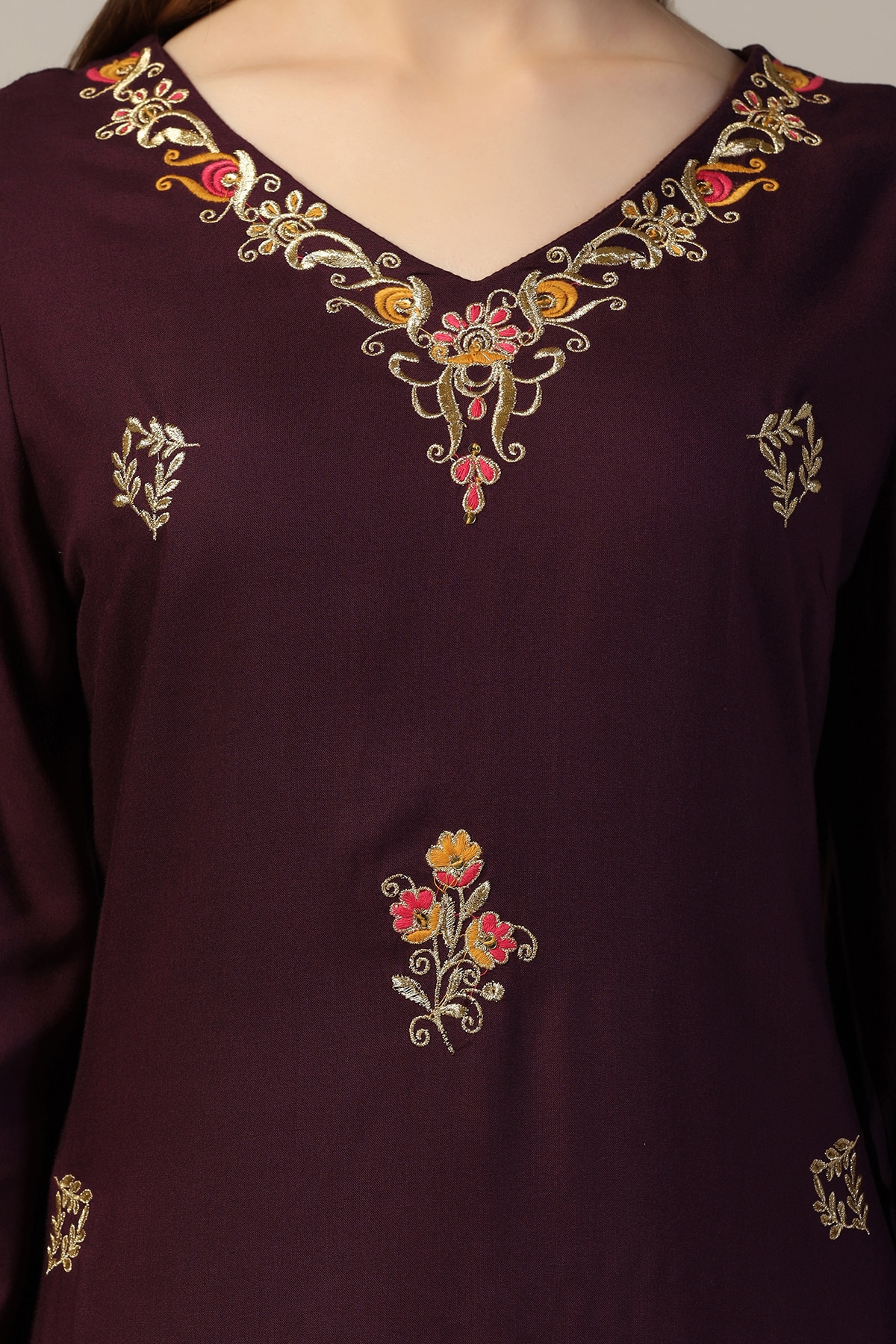 Purple Colour Kurti For Women