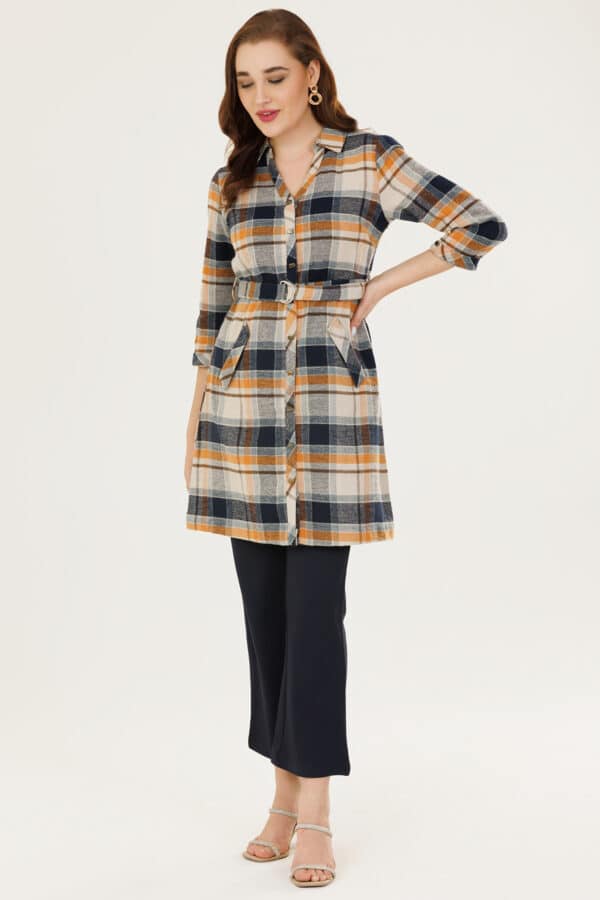 Checks Blue Female Tunic