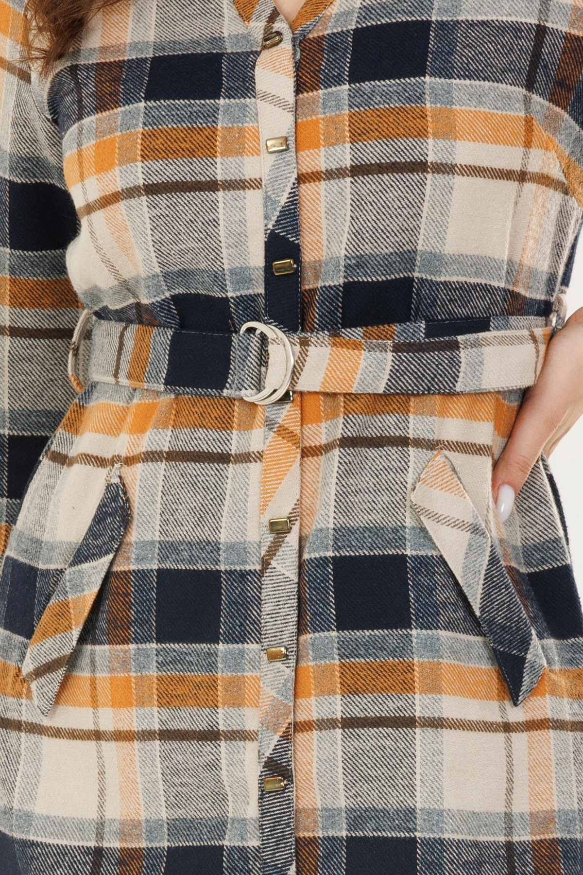 Checks Blue Female Tunic