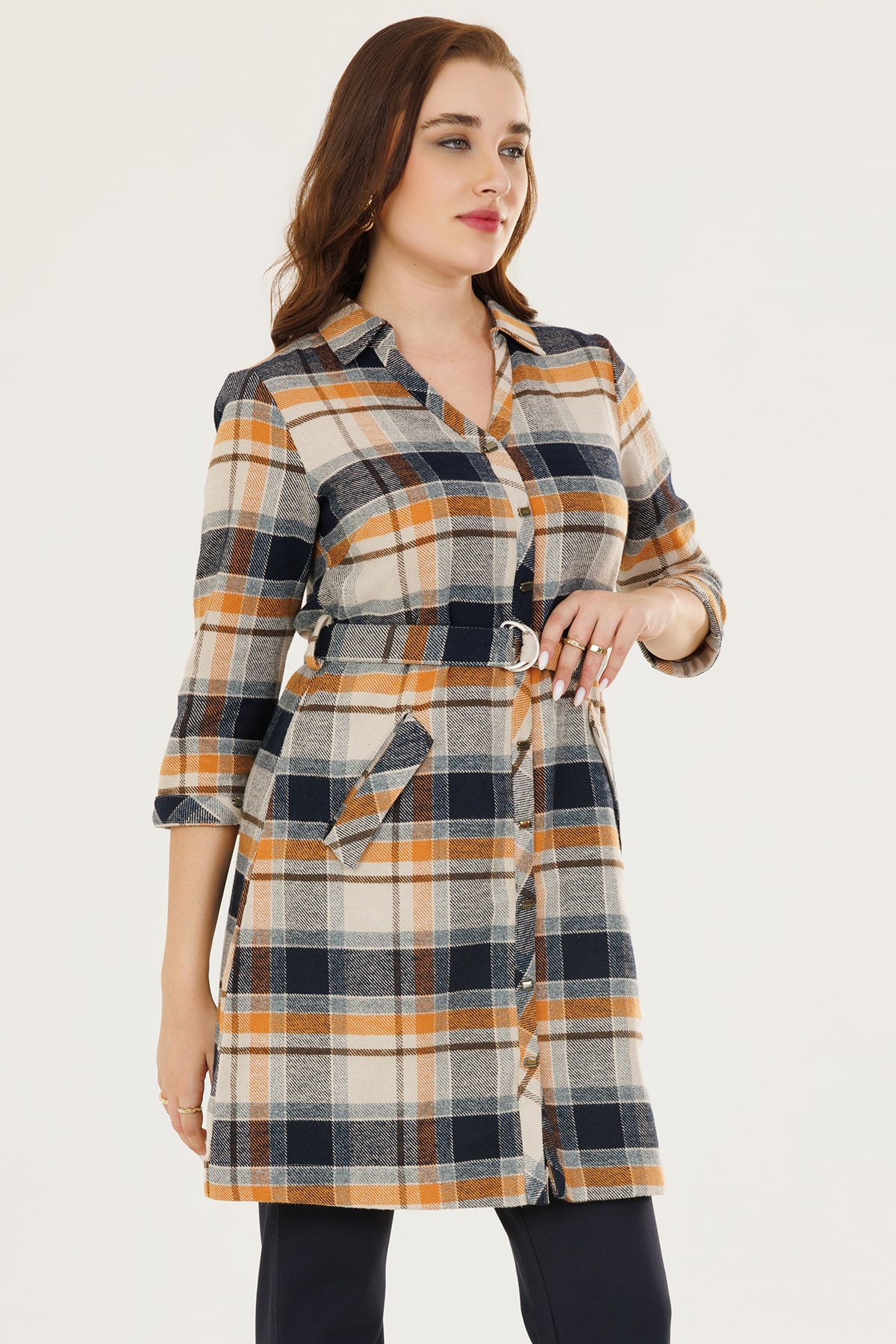 Checks Blue Female Tunic