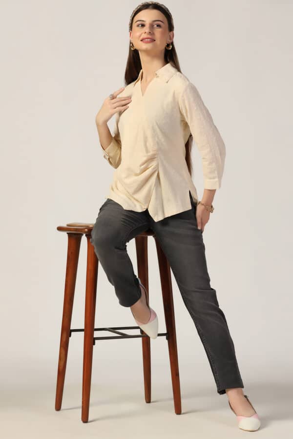 Beige Color Tops For Women