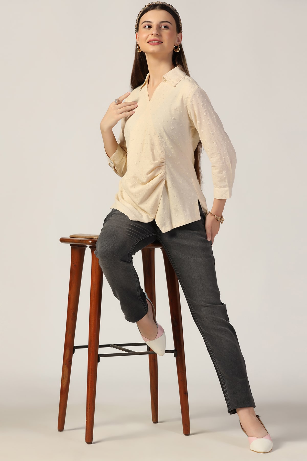 Beige Color Tops For Women