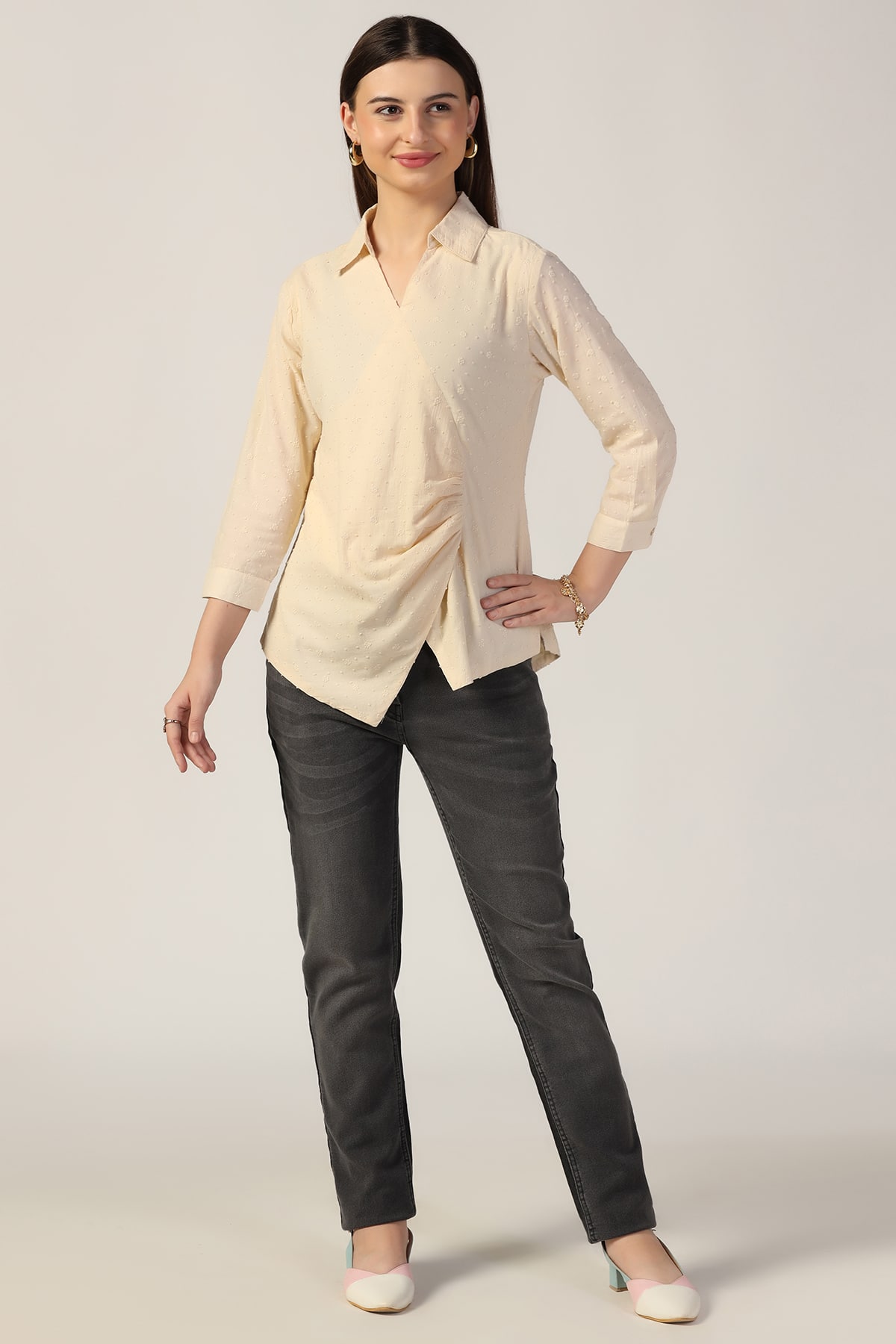 Beige Color Tops For Women
