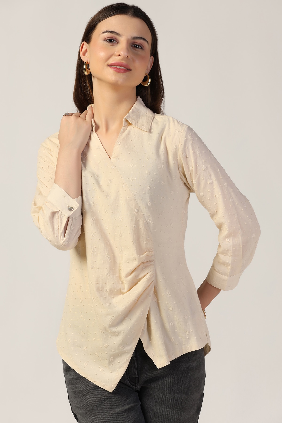 Beige Color Tops For Women