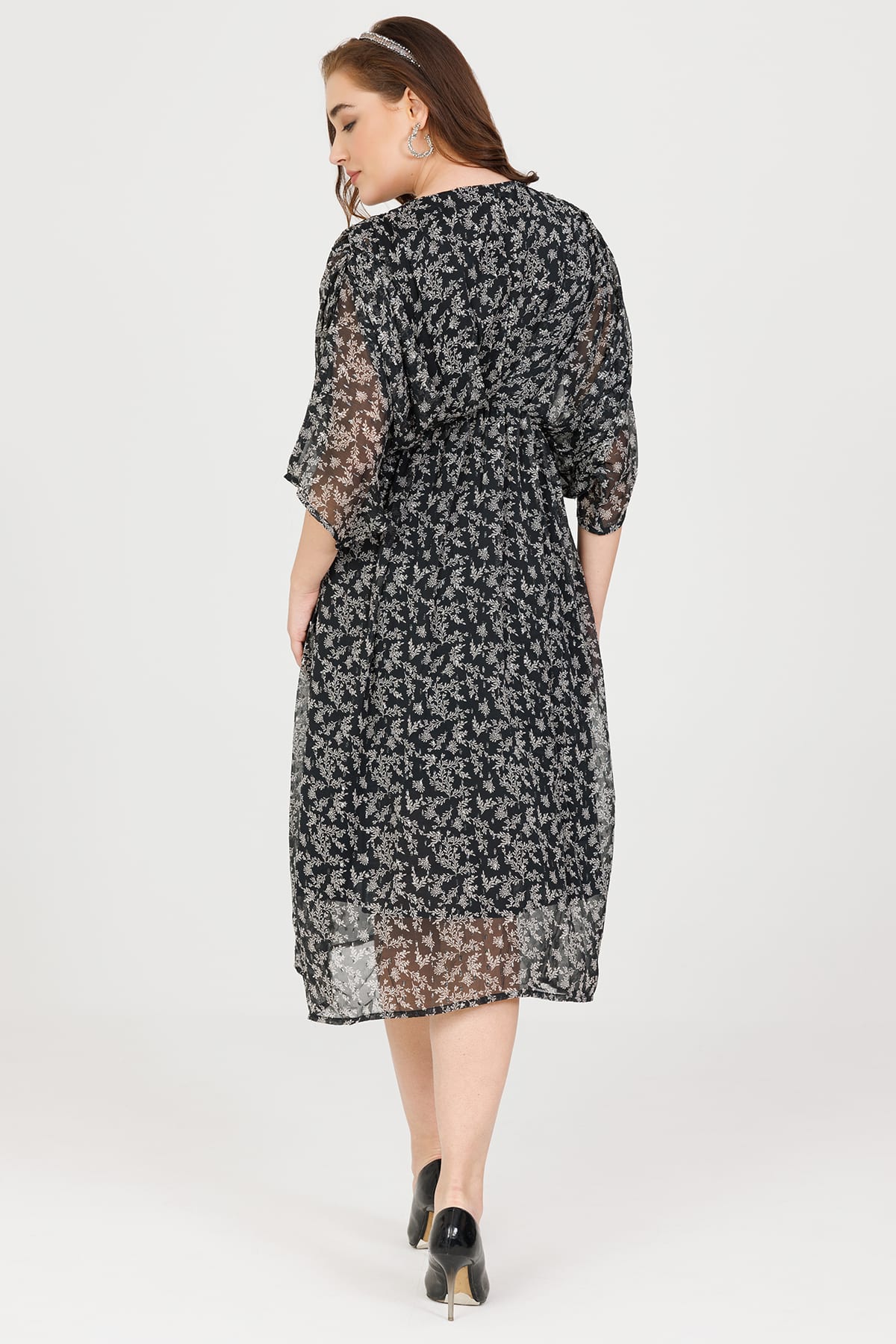 Printed Black Kaftan For Women