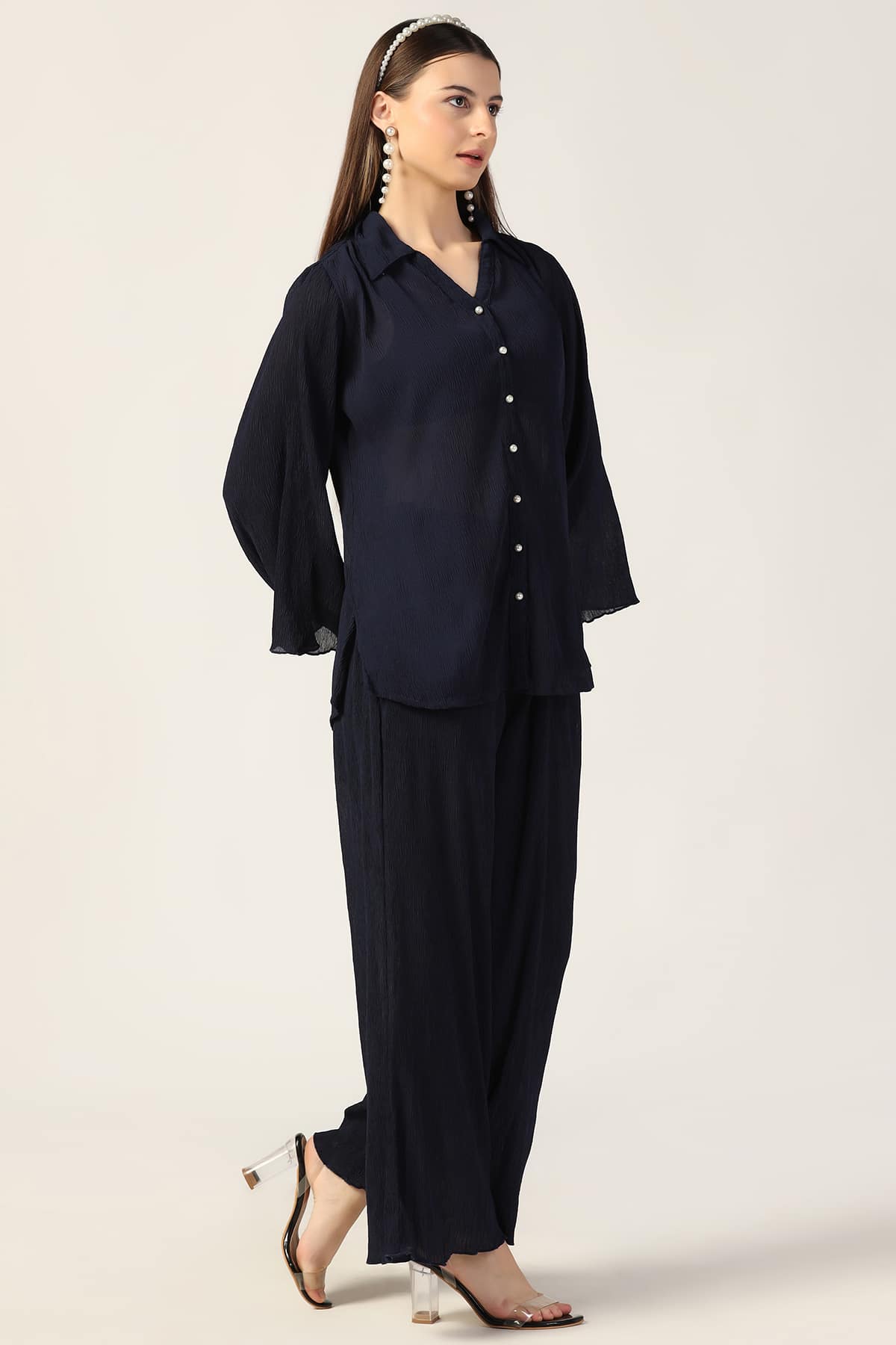 Blue Co Ord Top For Women