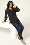 Casual Black Top Women