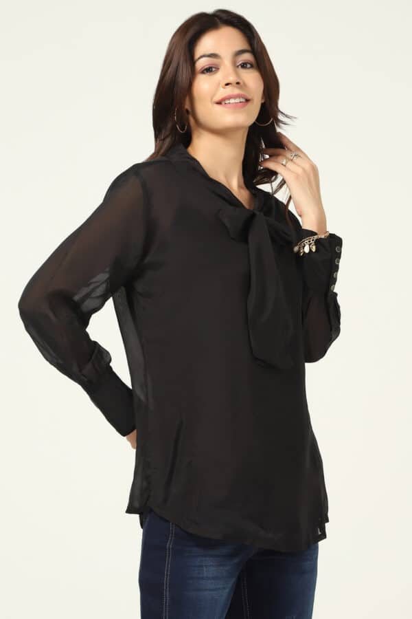 Casual Black Top Women
