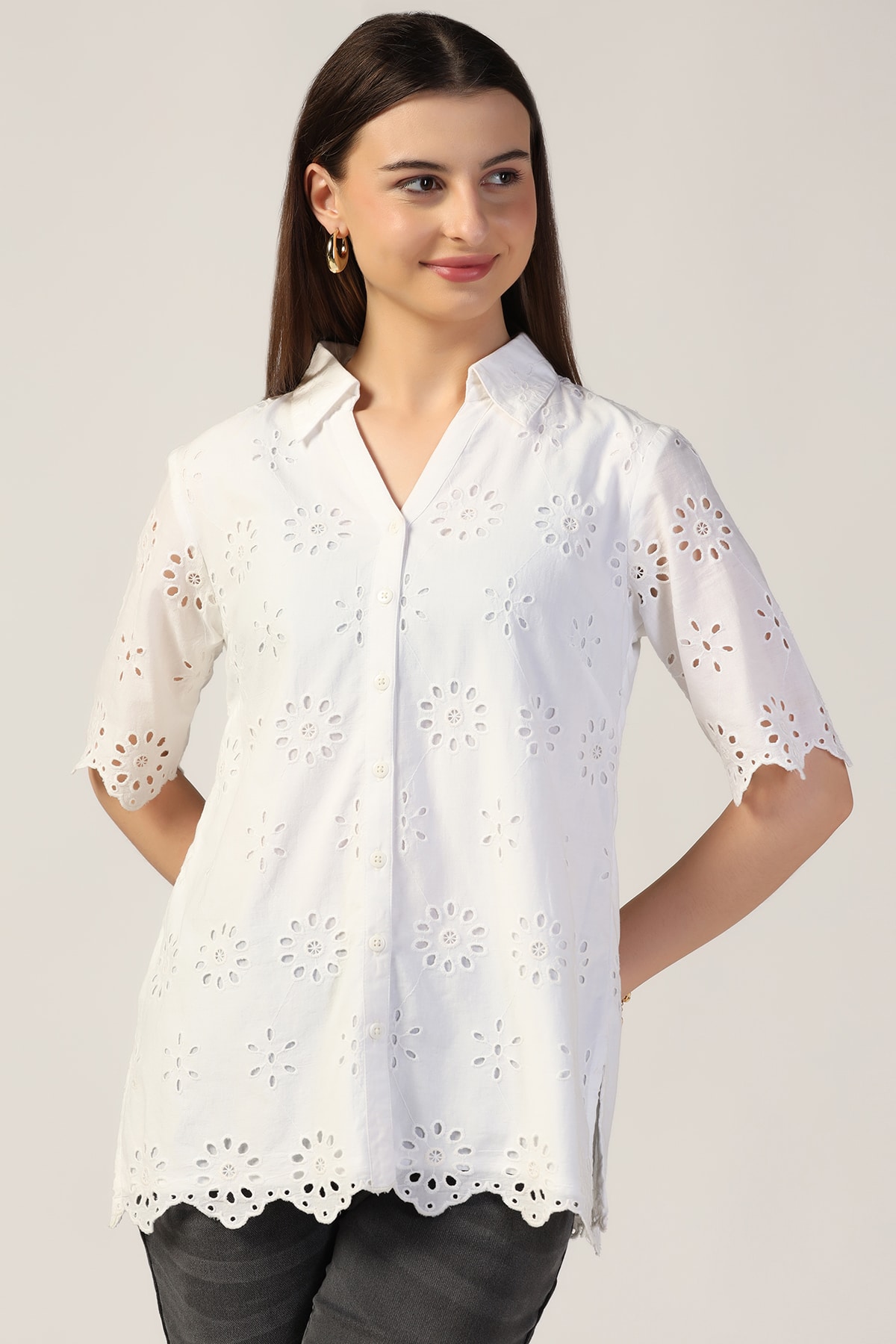 white colour tops for ladies