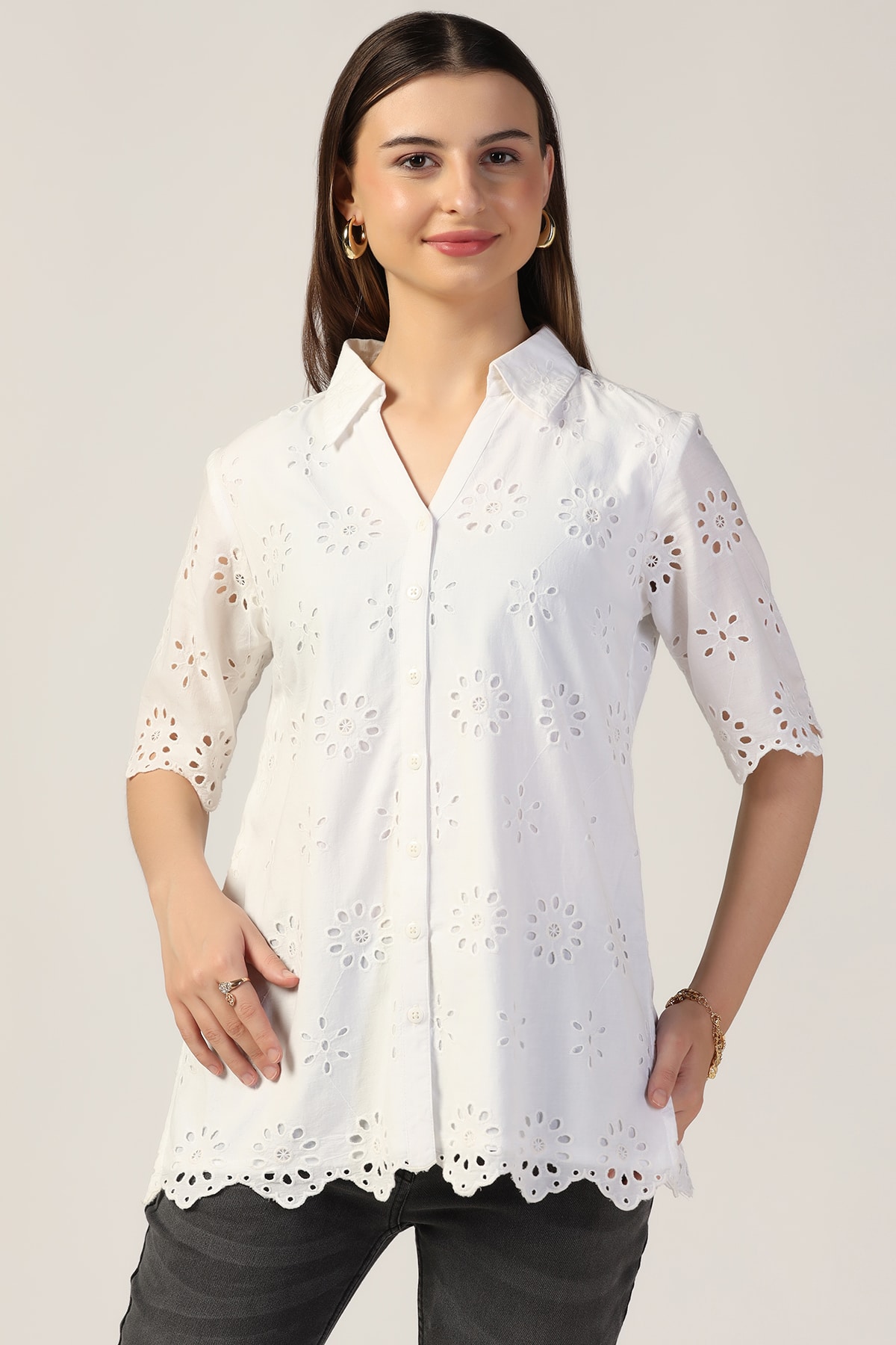 white colour tops for ladies