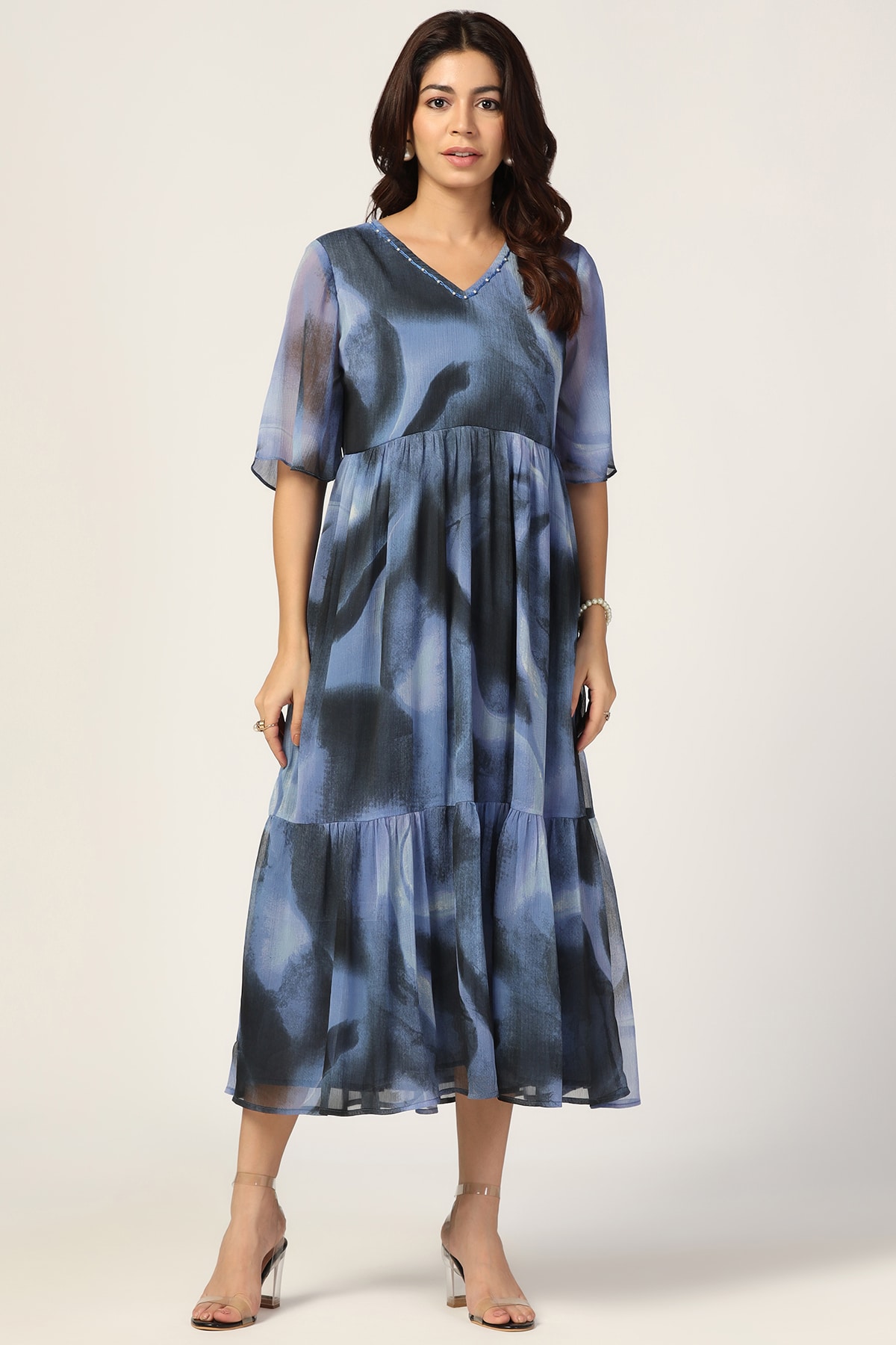 Blue And Black Dress For Women