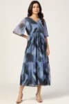 Blue And Black Dress For Women