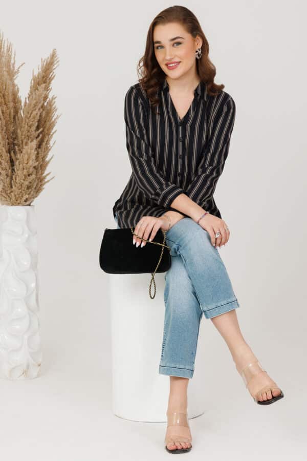 Black Women Shirt Winter